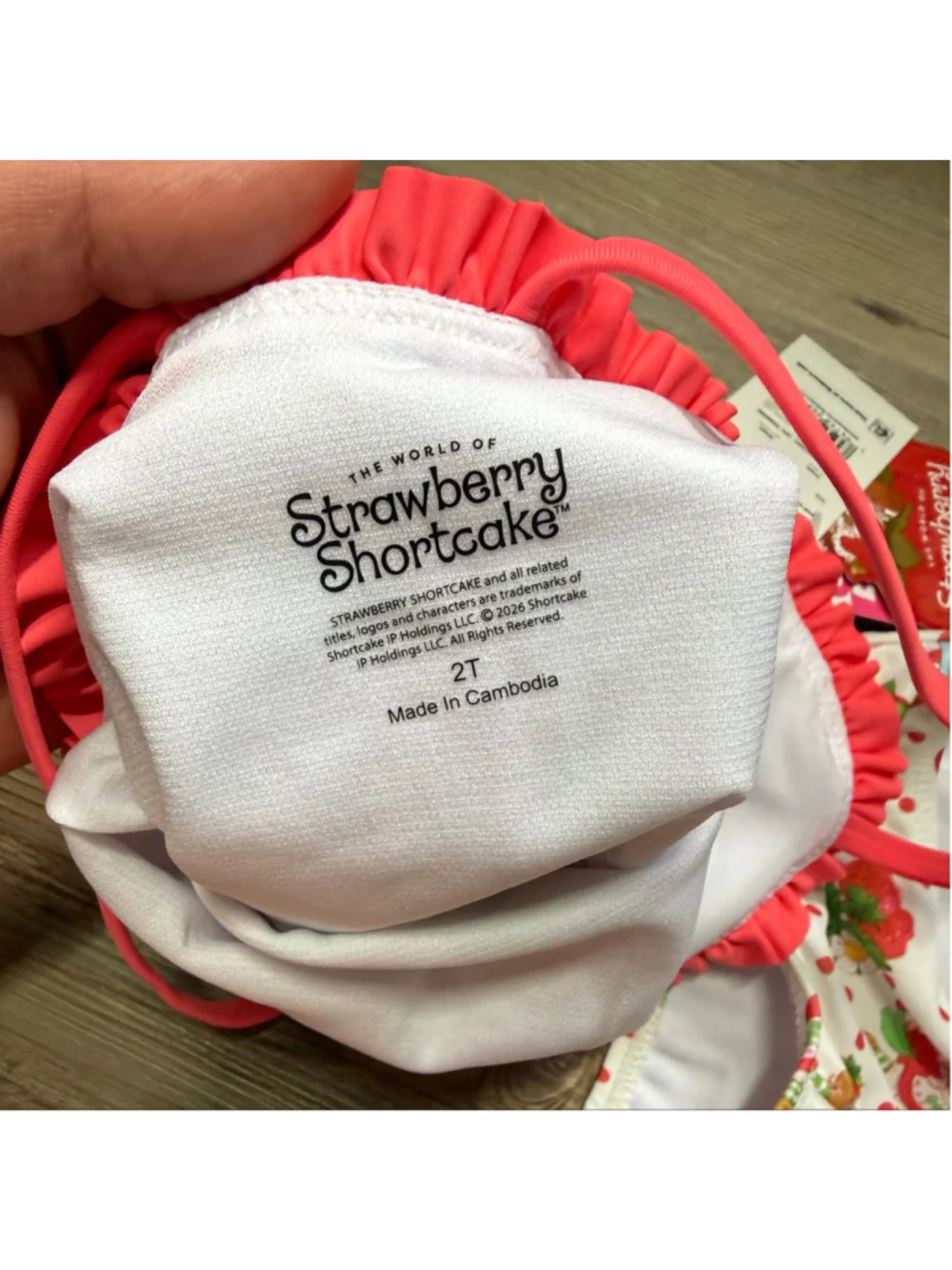 Girls Strawberry Shortcake Bikini Swimsuit 2T